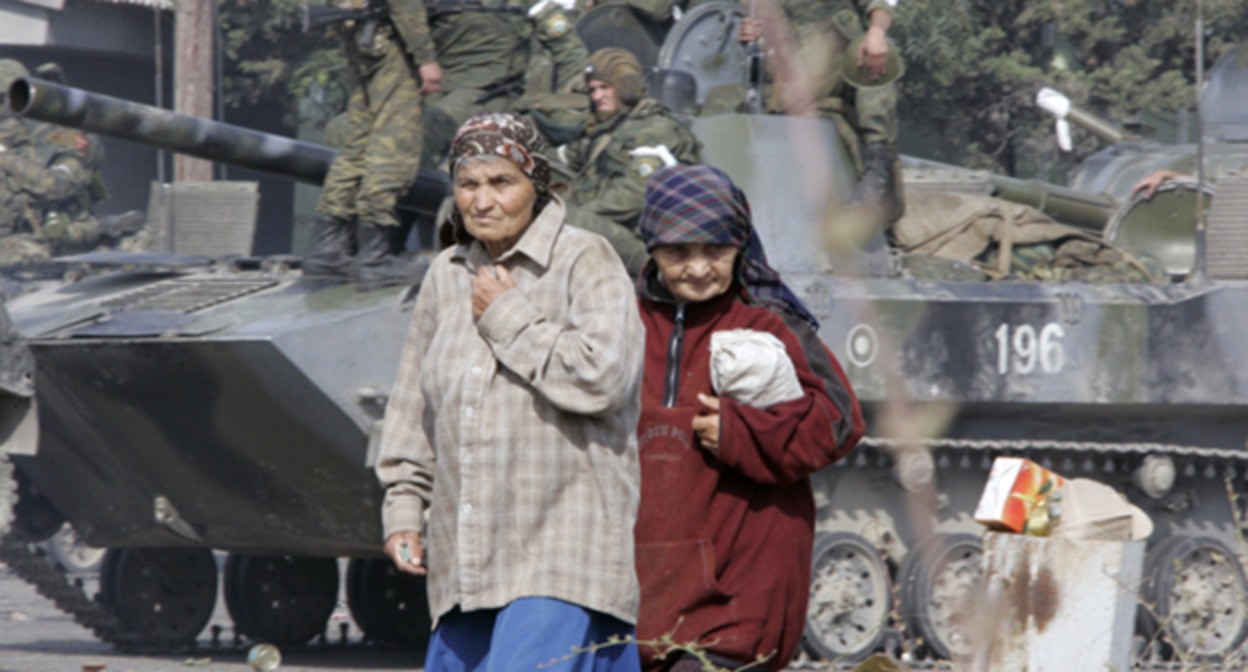 Грузинско-российская война 2008 года. Фото: сайт партии "Единая Россия" https://er.ru/activity/news/avgust-2008-goda-tri-goda-posle-toj-vojny
